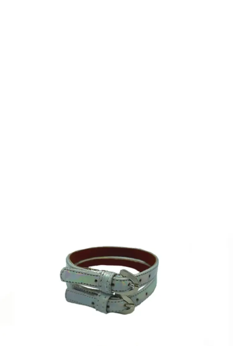 Ankle Strap — Holographic Nappa