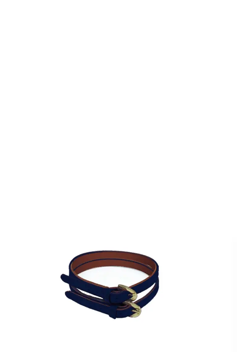 Ankle Strap — Navy Suede