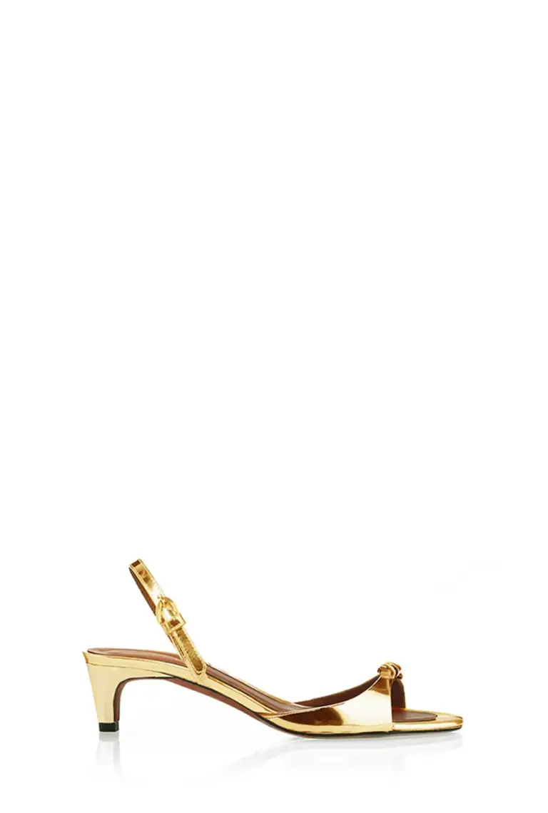 La Capricciosa — Gold Mirror Leather