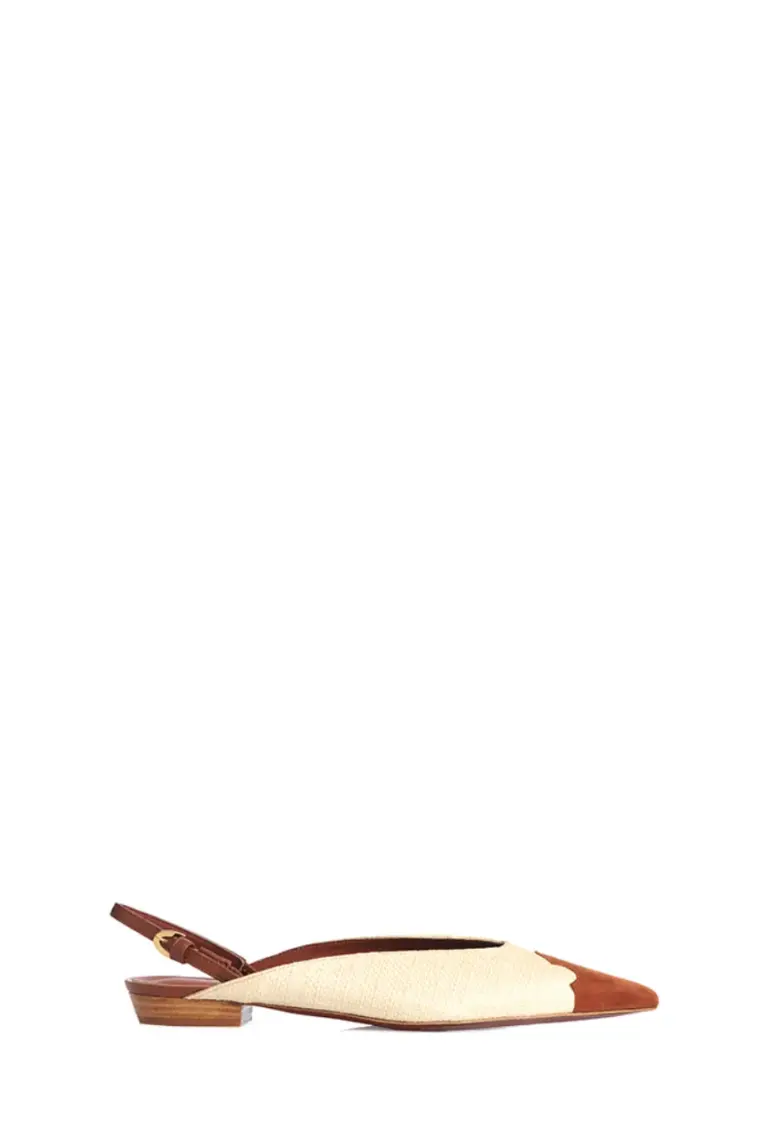 La Coquette — Natural Raffia & Caramel Suede