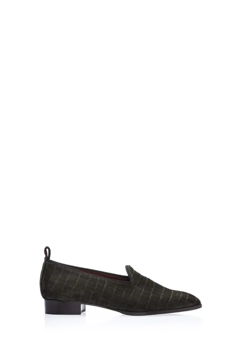 La Curiosa — Mimetico Croc Embossed Crosta