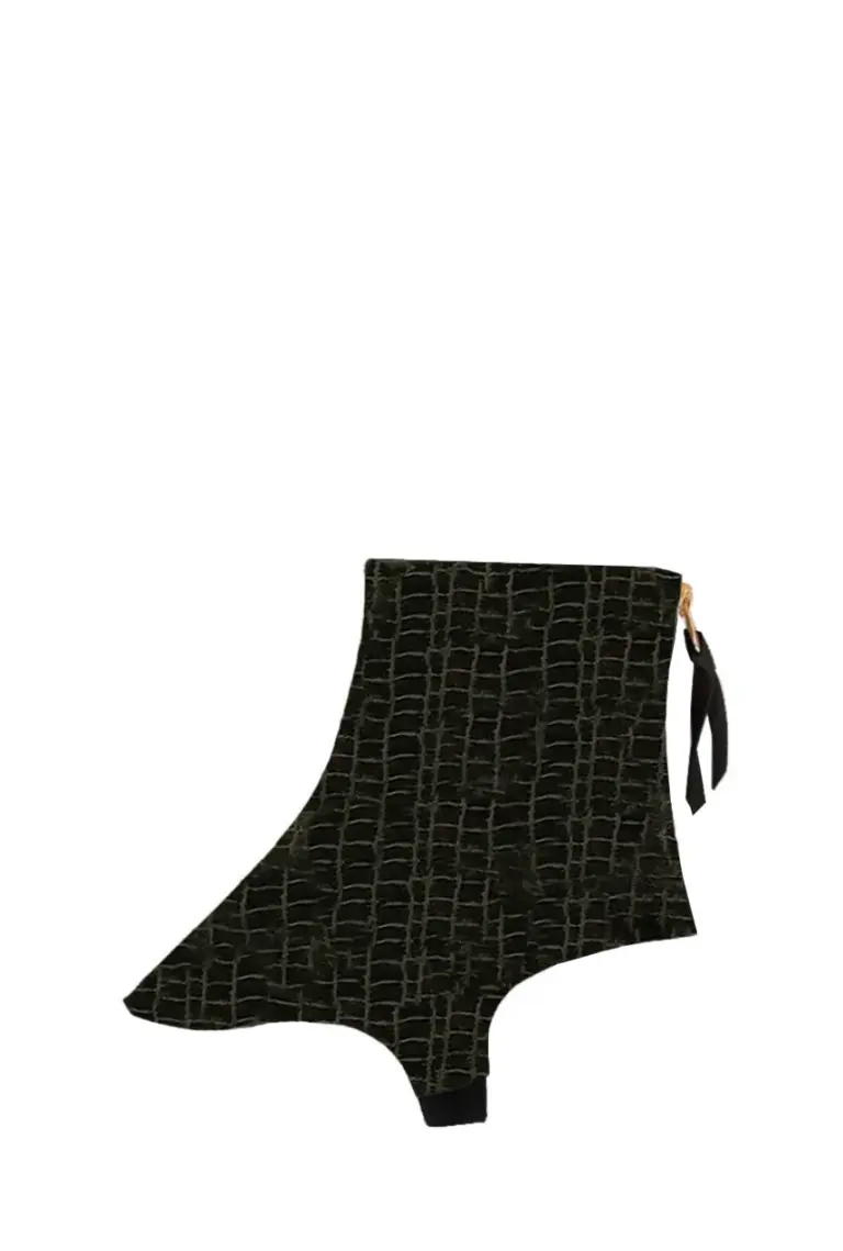 Short Gaiter — Mimetico Embossed Croc Crosta