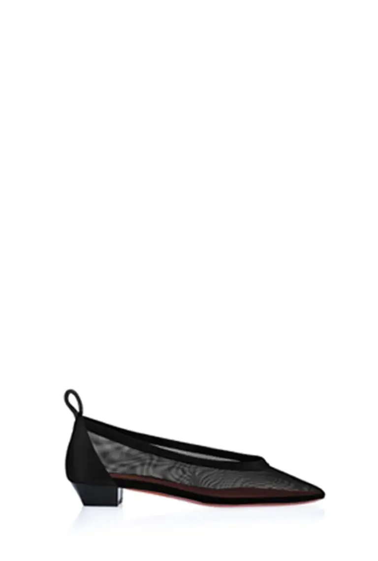 La Timida — Black Mesh & Nappa